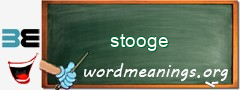 WordMeaning blackboard for stooge